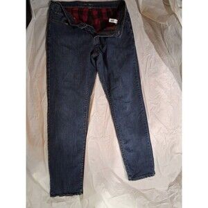 Vintage Eddie Bauer Flannel Lined Jeans Relaxed Fit 34 x 34 Workwear Distressed